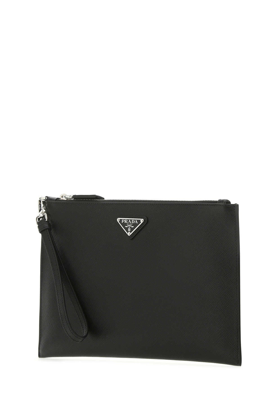 PRADA Sleek Leather Clutch Bag - 28 cm x 18.5 cm
