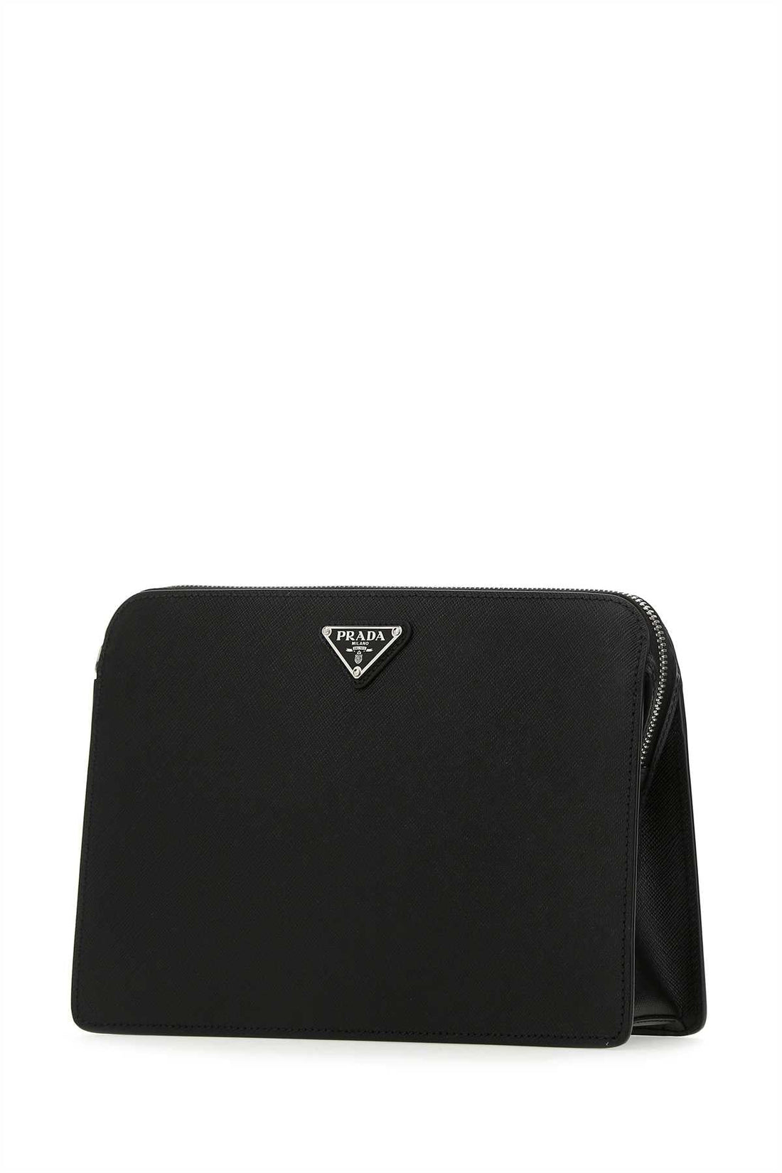 PRADA Elegant Leather Clutch - 27 cm x 17 cm x 6 cm