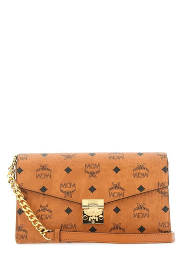 Mcm Woman Printed Canvas Millie Shoulder Bag