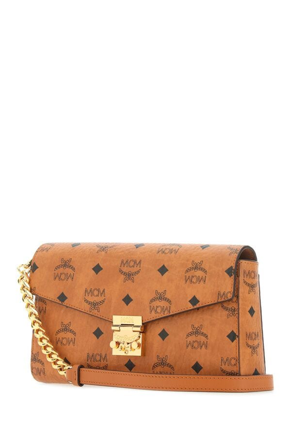 Mcm Woman Printed Canvas Millie Shoulder Bag