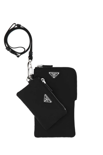 PRADA Nylon Phone Case with Adjustable Strap (11 cm x 17.5 cm)