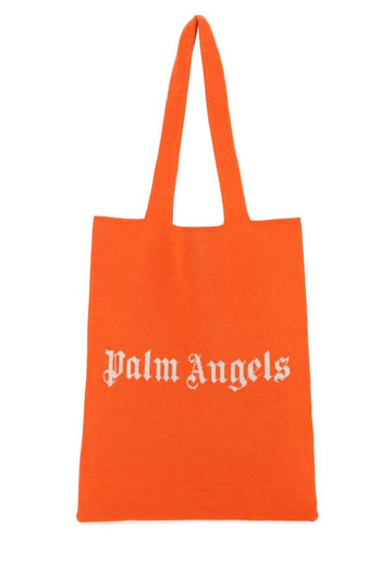 Palm Angels Woman Orange Wool Blend Shopping Bag