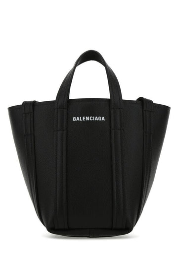 Balenciaga Woman Black Leather Everyday Xs Handbag