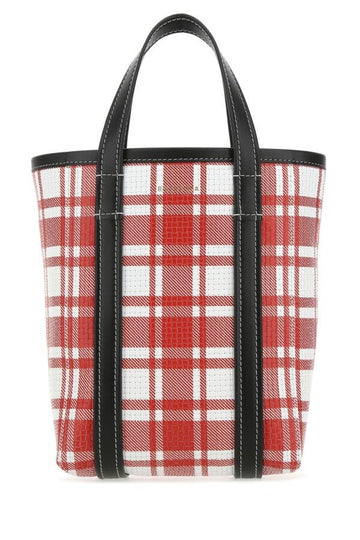 Balenciaga Woman Printed Leather Small Barbes Shopping Bag
