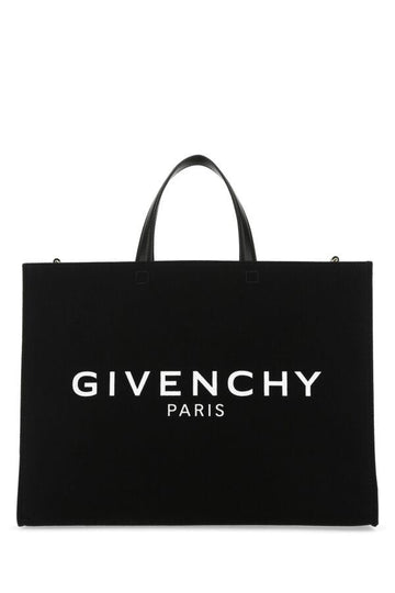 Givenchy Woman Black Canvas Medium G Shopping Bag