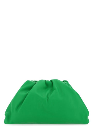 Bottega Veneta Woman Grass Green Nappa Leather Teen Pouch Clutch