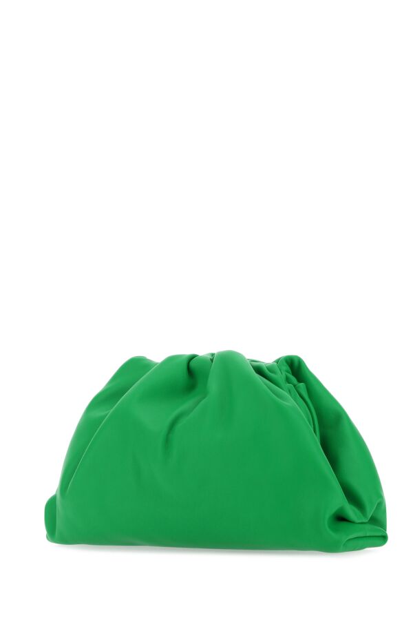 Bottega Veneta Woman Grass Green Nappa Leather Teen Pouch Clutch