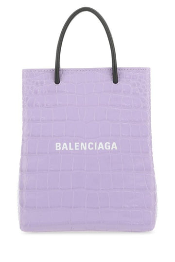 Balenciaga Woman Lilac Leather Handbag