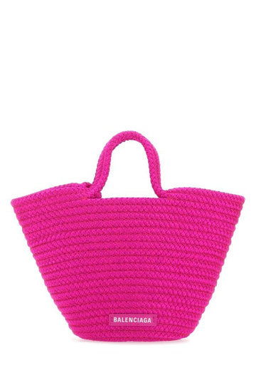 Balenciaga Woman Fuchsia Rope Small Ibiza Handbag