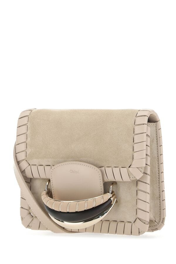 Chloe Woman Sand Suede Kattie Clutch