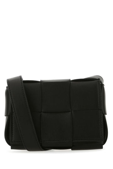 Bottega Veneta Woman Black Nappa Leather Candy Cassette Crossbody Bag