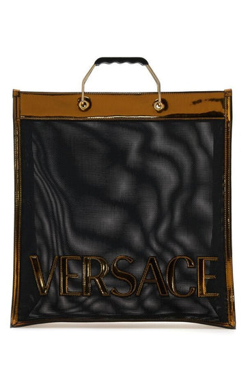 Versace Man Black Mesh Versace Shopping Bag