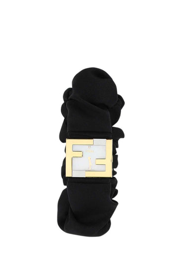 FENDI Mini Baguette Watch with Stainless Steel and Nylon