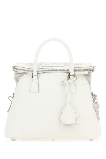 Maison Margiela Woman White Leather 5Ac Handbag