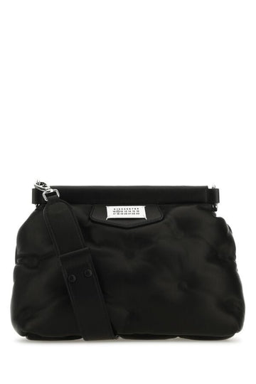 Maison Margiela Woman Black Nappa Leather Small Glam Slam Classique Crossbody Bag