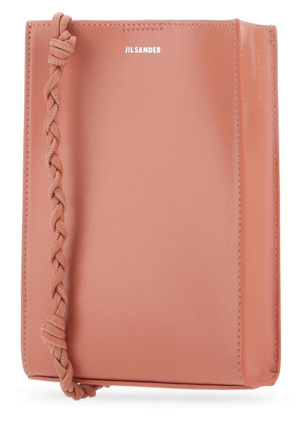 Jil Sander Woman Pink Leather Small Tangle Shoulder Bag