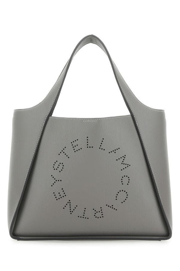 Stella Mccartney Woman Grey Alter Mat Stella Logo Shoulder Bag