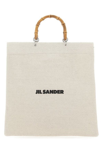 Jil Sander Man Sand Canvas Handbag