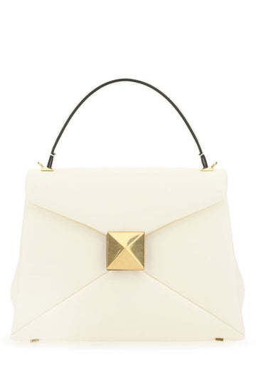 Valentino Garavani Woman Ivory Nappa Leather One Stud Handbag