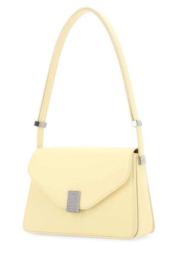 Lanvin Woman Pastel Yellow Leather Concerto Shoulder Bag