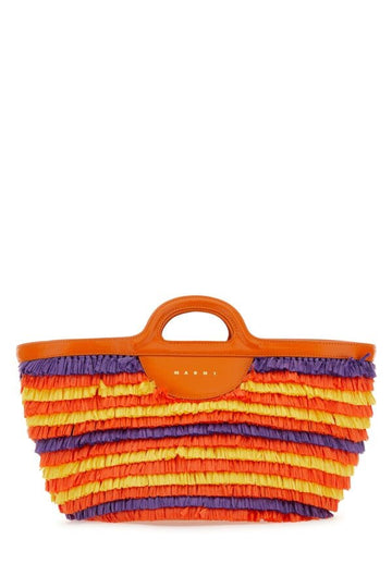 Marni Woman Multicolor Fabric Tropicalia Summer Handbag