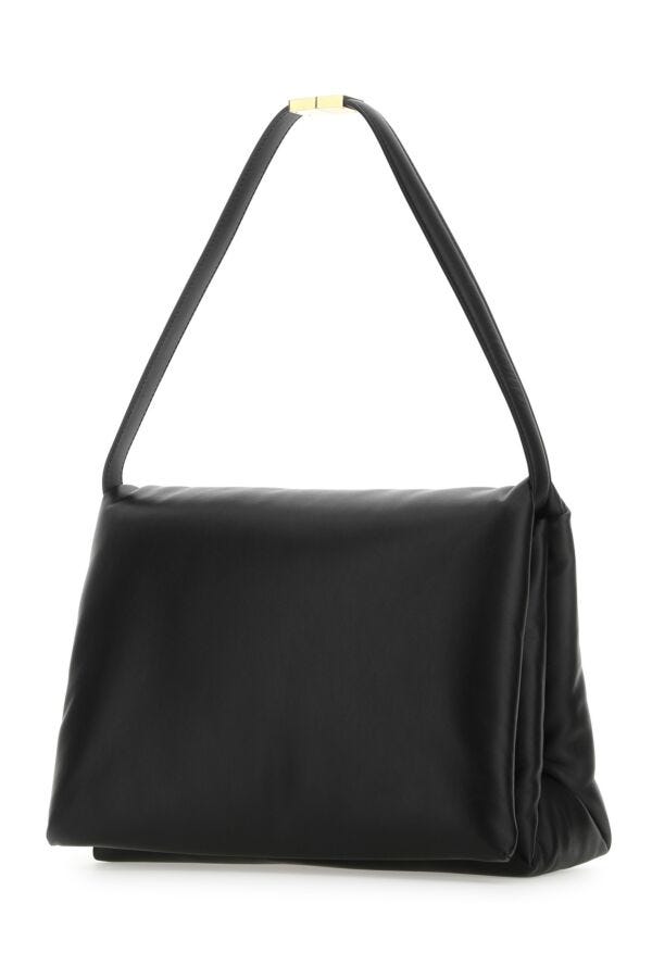 Marni Woman Black Leather Shoulder Bag