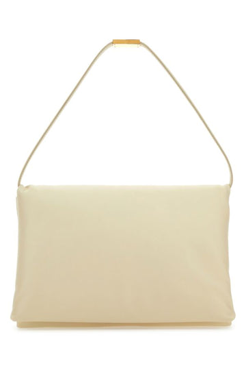 Marni Woman Ivory Leather Shoulder Bag