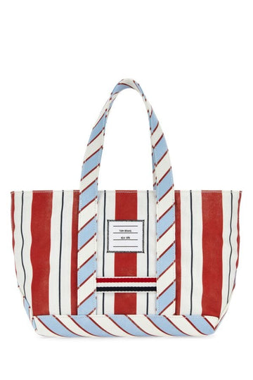 Thom Browne Man Printed Canvas Small Handbag