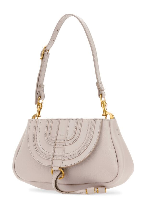 Chloe Woman Light Pink Leather Small Marcie Clutch