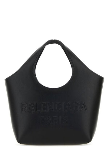 Balenciaga Woman Black Leather Mary-Kate Xs Handbag