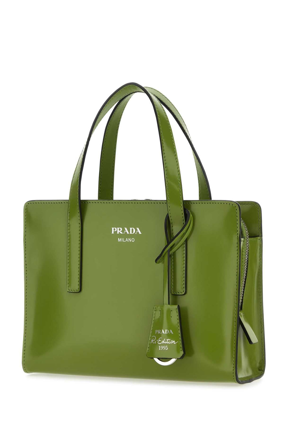 PRADA Mini Leather Re-Edition Handbag - 22 cm x 15 cm x 7.5 cm