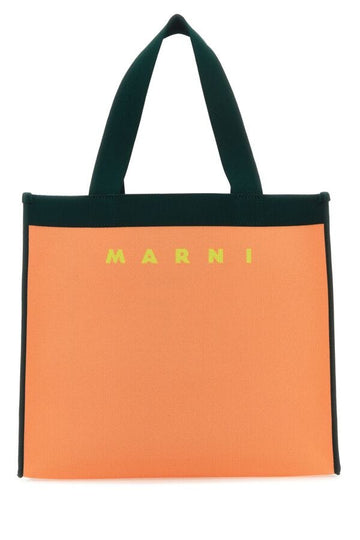 Marni Man Two-Tone Jacquard Shopping Bag