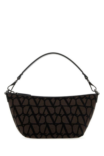 Valentino Garavani Man Toile Iconographe And Leather Handbag