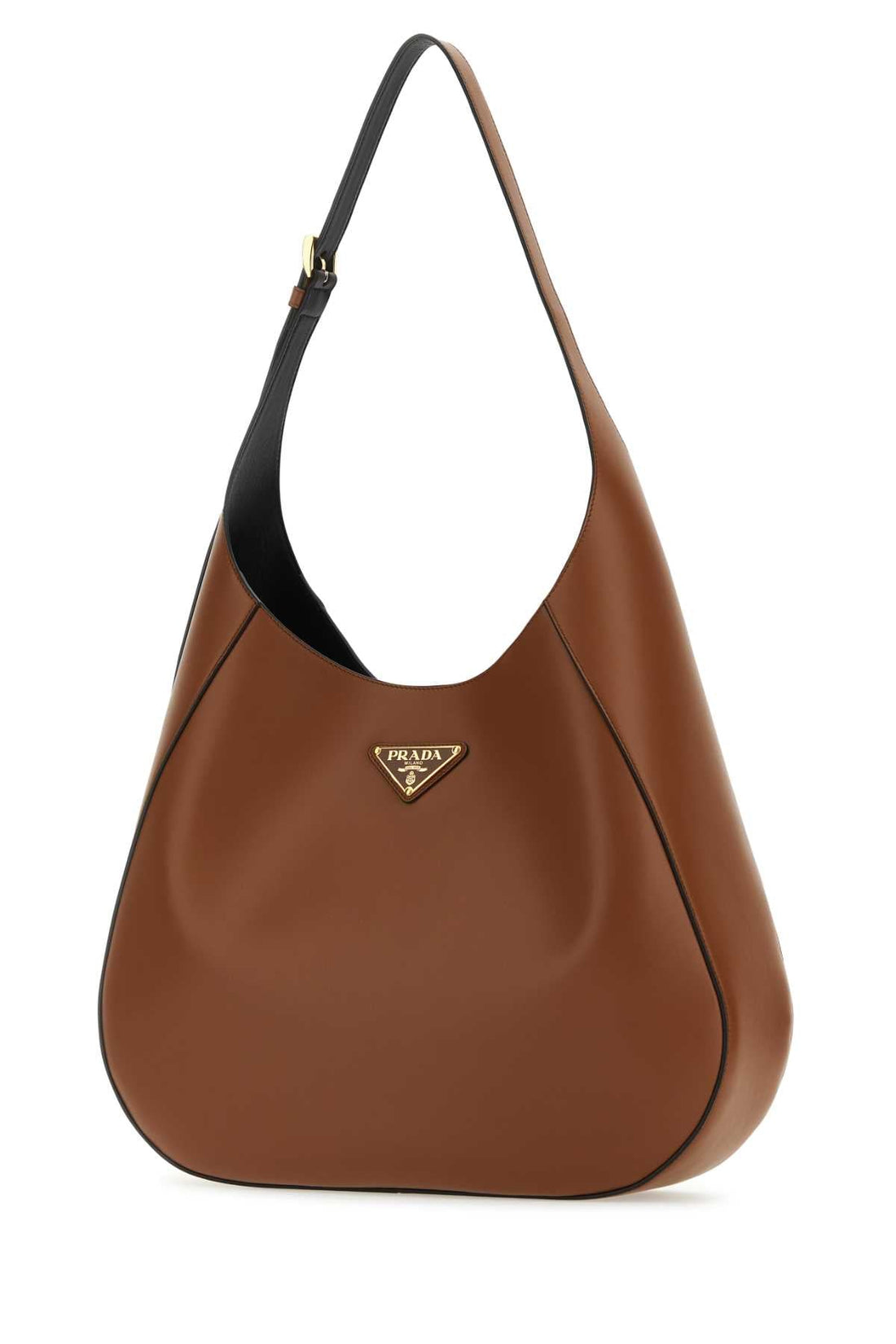 PRADA Large Leather Shoulder Handbag - 40 cm Wide