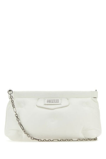 Maison Margiela Man White Nappa Leather Slam Red Carpet Clutch