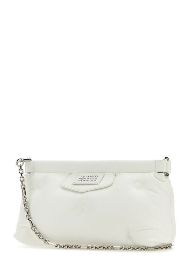 Maison Margiela Man White Nappa Leather Slam Red Carpet Clutch