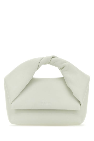 Jw Anderson Woman Ivory Nappa Leather Midi Twister Handbag