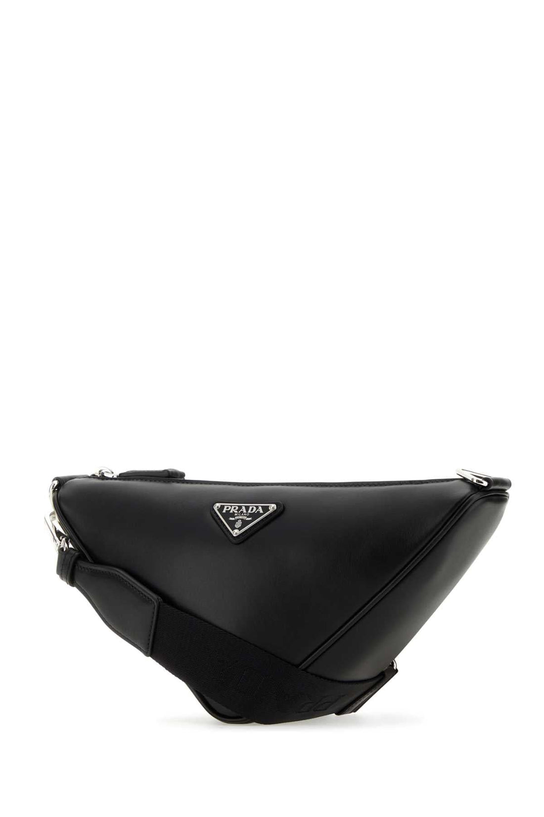 PRADA Mini Leather Triangle Crossbody Handbag