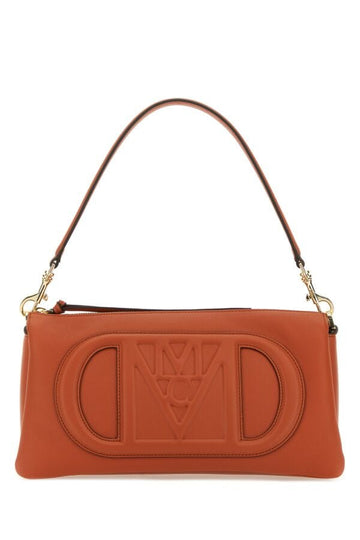 Mcm Unisex Brick Leather Mode Travia Small Shoulder Bag