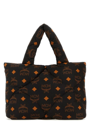 Mcm Unisex Printed Nylon Mã¼nchen Shopping Bag