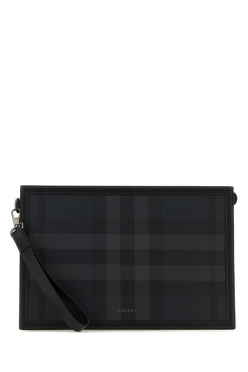Burberry Man Printed Canvas Clutch