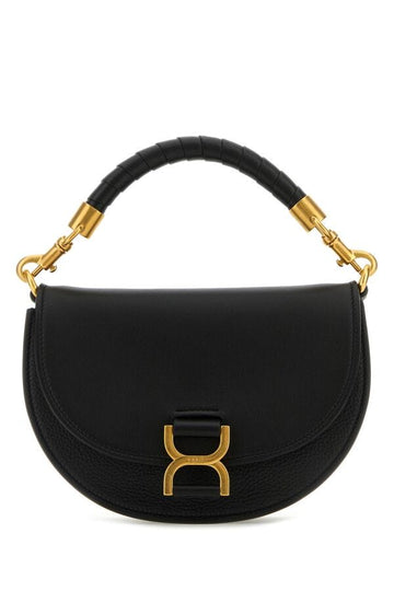 Chloe Woman Black Leather Marcie Handbag