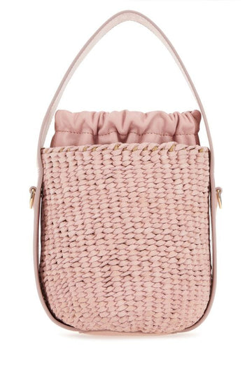 Chloe Woman Pink Suede Bucket Bag