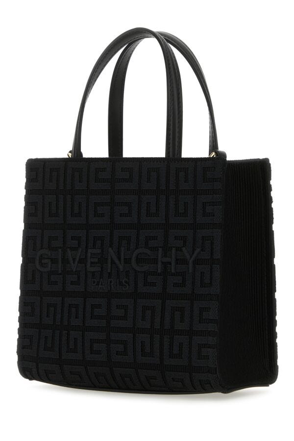 Givenchy Woman Black Fabric Mini G-Tote Handbag