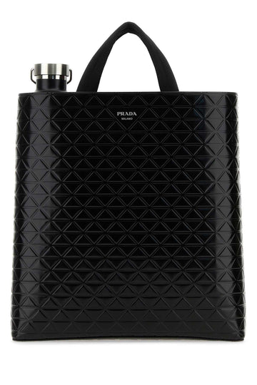 PRADA Leather Shopping Handbag - 36x38x6 cm