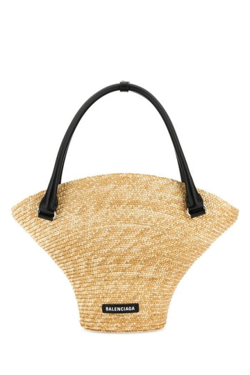 Balenciaga Woman Straw Medium Beach Handbag
