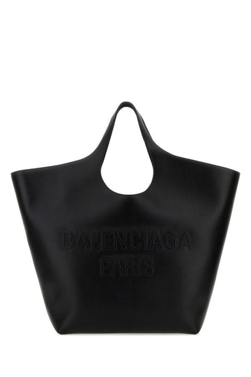 Balenciaga Woman Black Leather Large Mary-Kate Shopping Bag