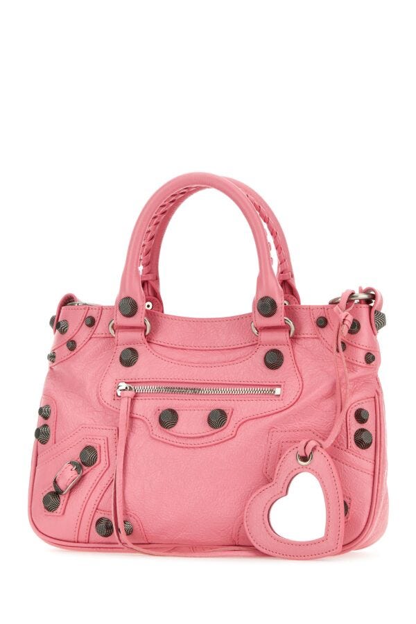 Balenciaga Woman Pink Nappa Leather Neo Cagole Tote M Handbag