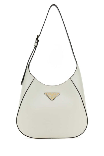 PRADA Elegant Leather Shoulder Handbag - 30 cm x 26 cm x 8 cm