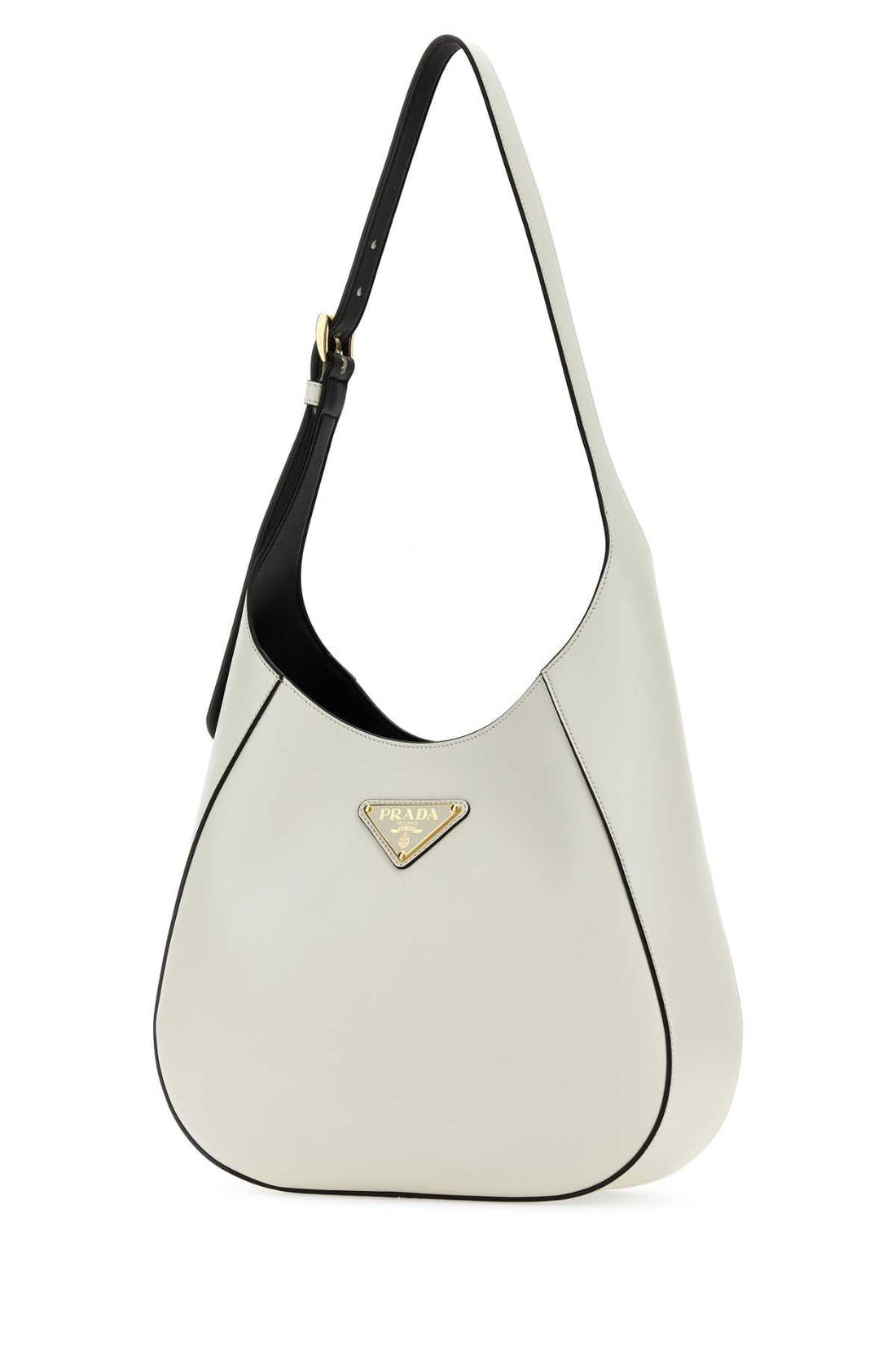 PRADA Elegant Leather Shoulder Handbag - 30 cm x 26 cm x 8 cm